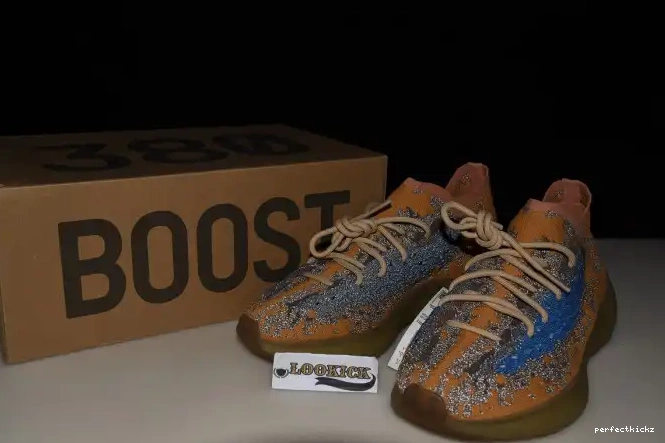 BLUE YEEZY ADIDAS REFLECTIVE 380 OAT FX9847 BOOST 0614